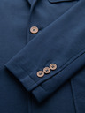 Ombre Clothing Moški modri blazer SLIM z rahlo teksturo