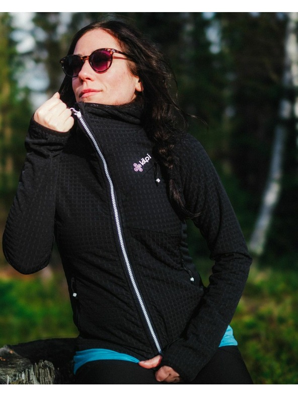 Kilpi Ženska flis jopa s kapuco Kilpi FRENSIS-W Črna