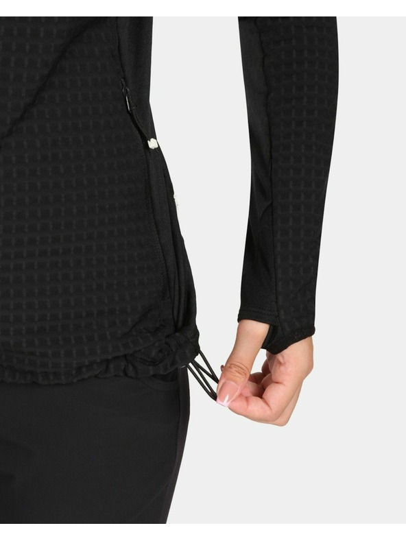 Kilpi Ženska flis jopa s kapuco Kilpi FRENSIS-W Črna