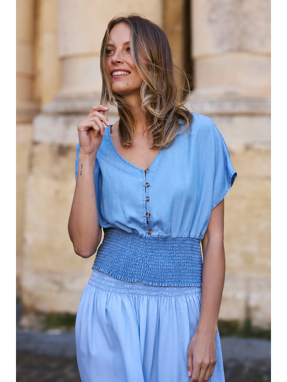 Moodo Srajca liocelozna modra Moodo