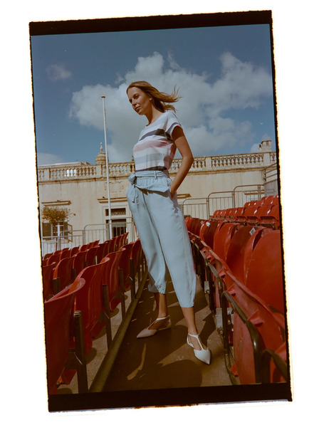 Moodo Culotte hlače modre Moodo