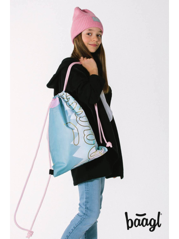 BAAGL  BAAGL 5 SET Skate Moon: nahrbtnik, peresnik, vrečka, deske, denarnica