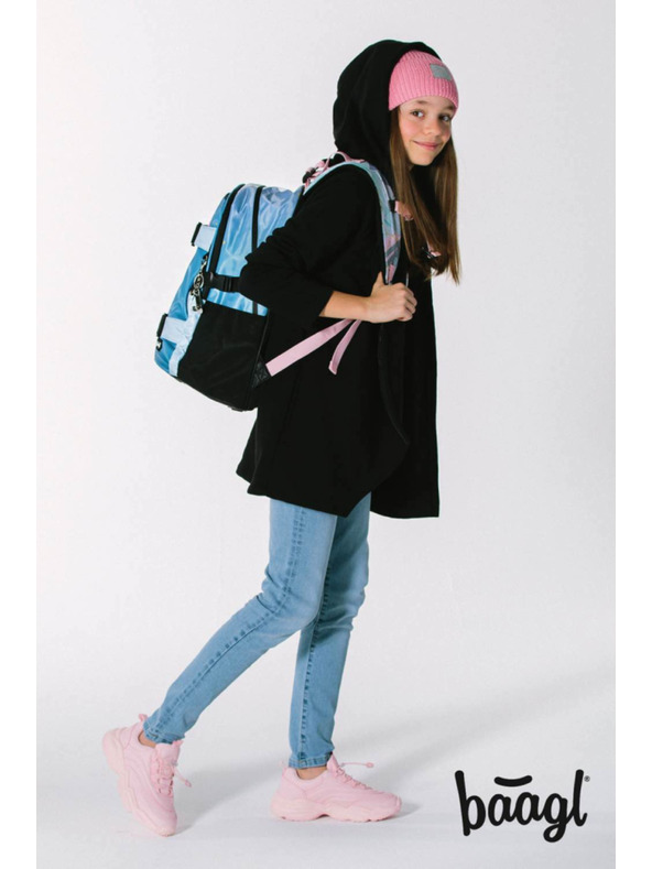 BAAGL  BAAGL 5 SET Skate Moon: nahrbtnik, peresnik, vrečka, deske, denarnica