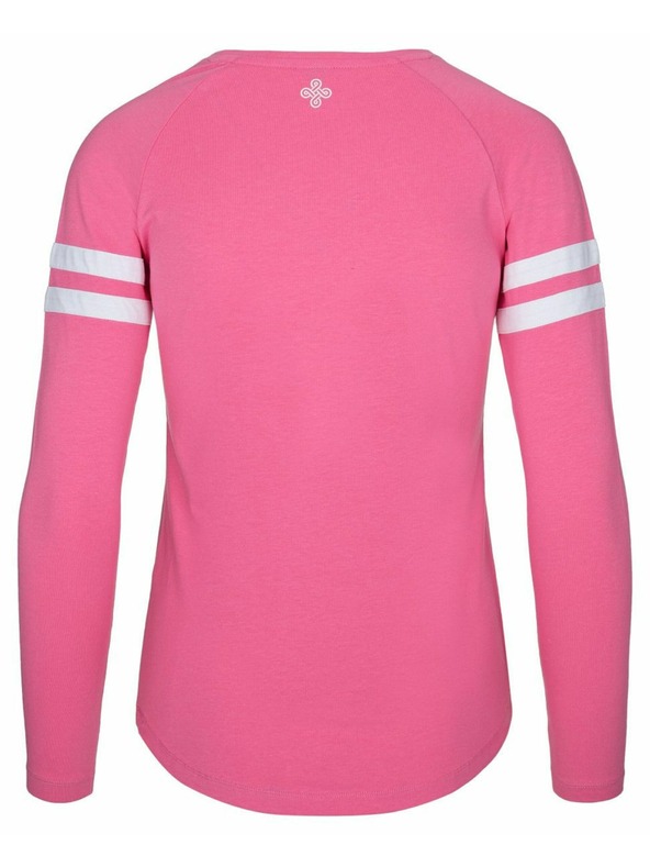 Kilpi Ženske bombažne majice z dolgimi rokavi Kilpi MAGPIES-W Rožnata