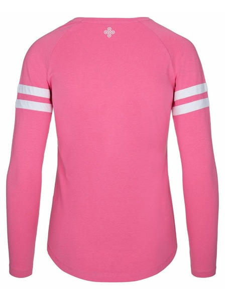 Kilpi Ženske bombažne majice z dolgimi rokavi Kilpi MAGPIES-W Rožnata