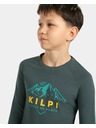 Kilpi Dečko bombažno majico z dolgimi rokavi Kilpi VERATI-JB Temno zelena