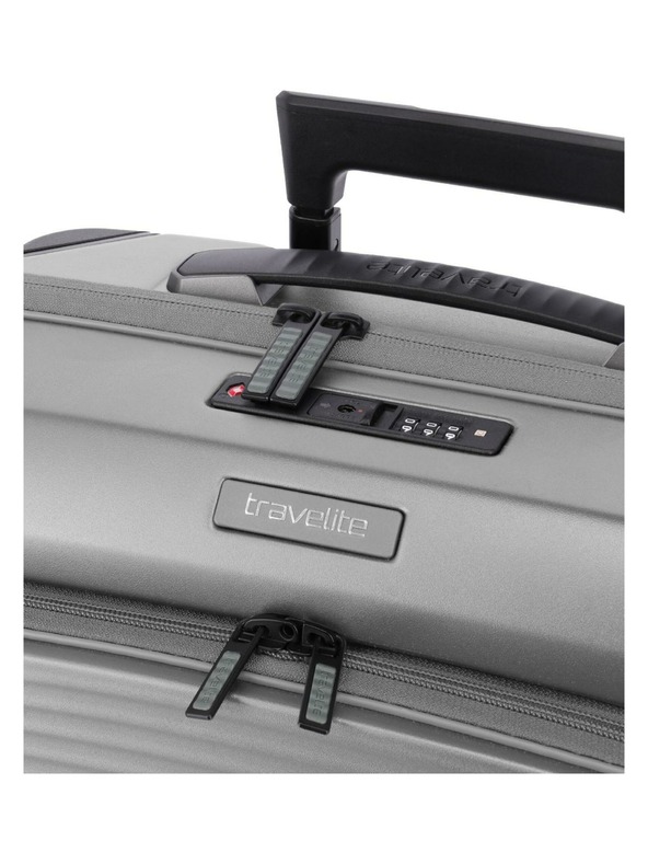 Travelite Potovalni kovček Travelite Millennium S Front pocket Silver