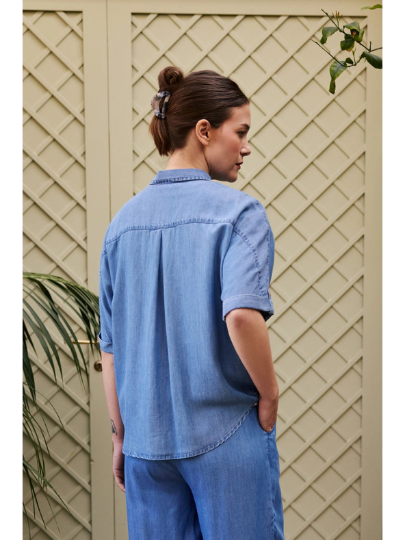 Moodo Srajca liocelozna modra Moodo