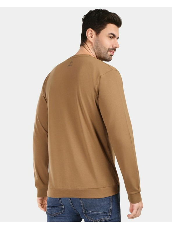 Kilpi Moško bombažno majico z dolgimi rokavi Kilpi BASE-M Rjava