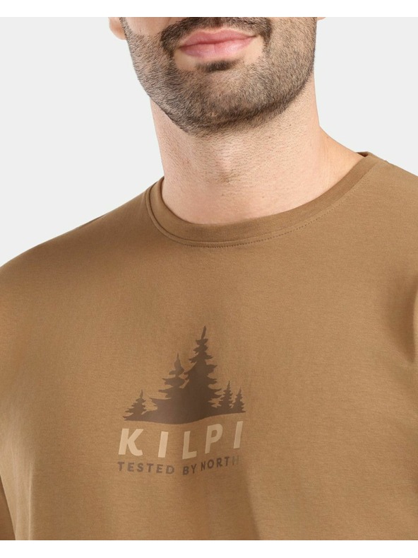 Kilpi Moško bombažno majico z dolgimi rokavi Kilpi BASE-M Rjava