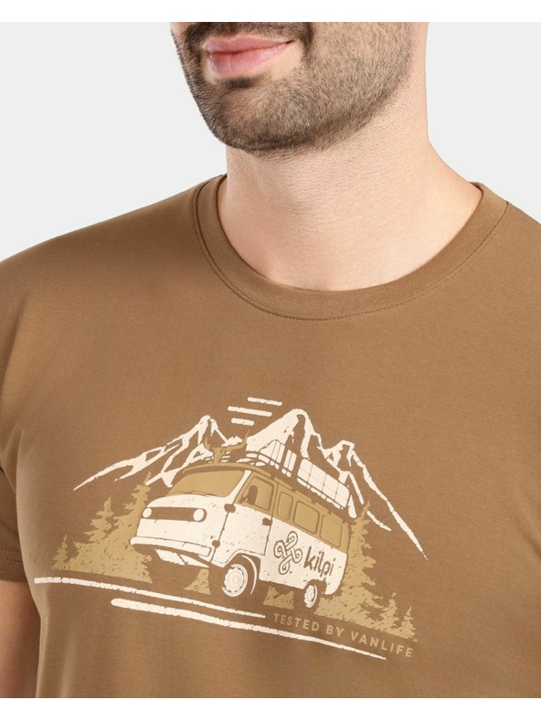 Kilpi Moško bombažno majico Kilpi SPACER-M Rjava