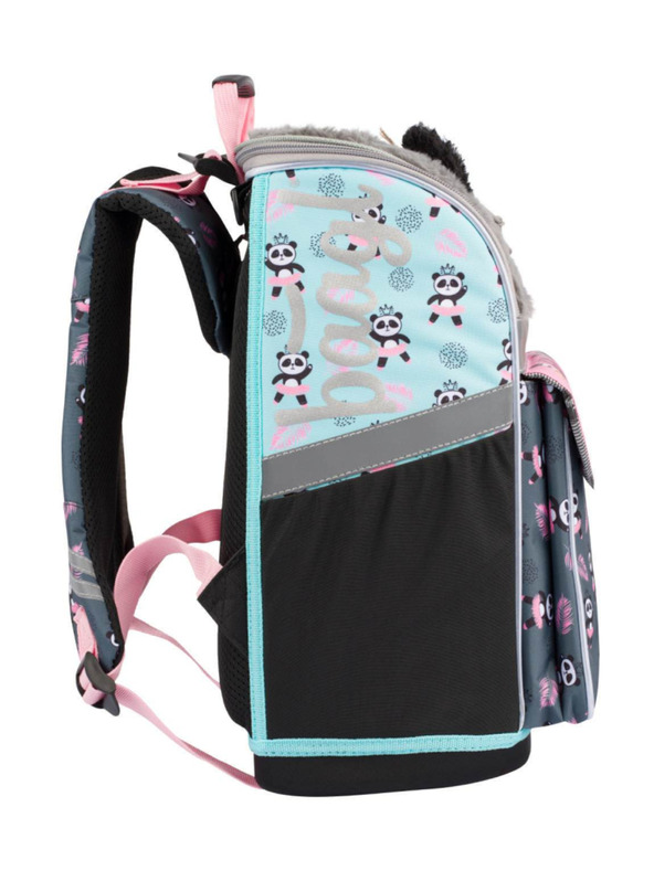 BAAGL  BAAGL SET 5 Zippy Panda: aktovka, penal, saček, zastěra, denarnica