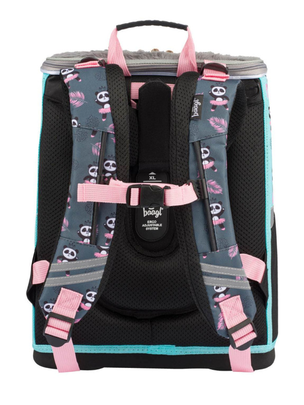 BAAGL  BAAGL SET 5 Zippy Panda: aktovka, penal, saček, zastěra, denarnica