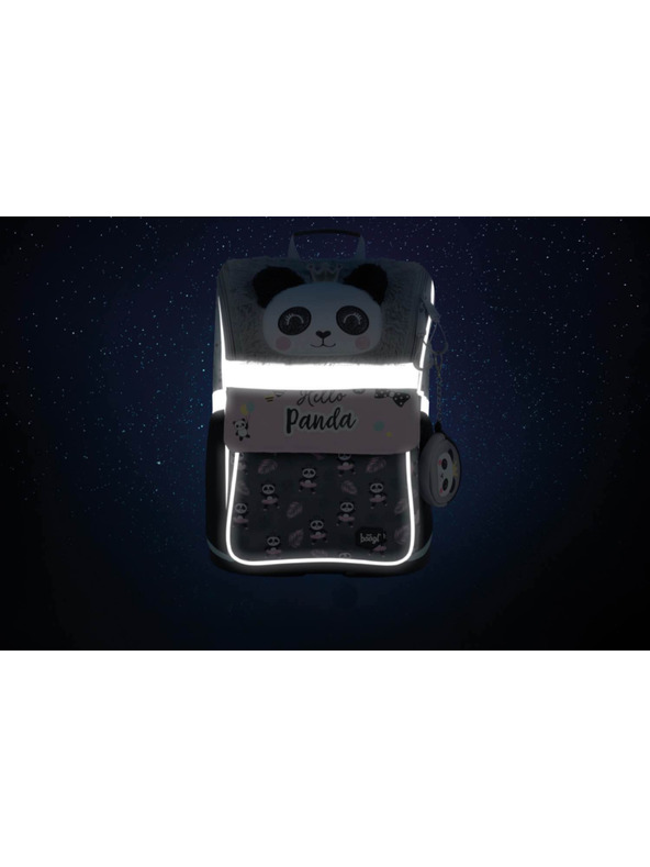 BAAGL  BAAGL SET 5 Zippy Panda: aktovka, penal, saček, zastěra, denarnica