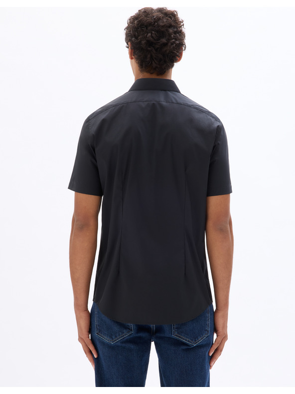 Celio Črna moška majica s kratkimi rokavi Celio Daslim