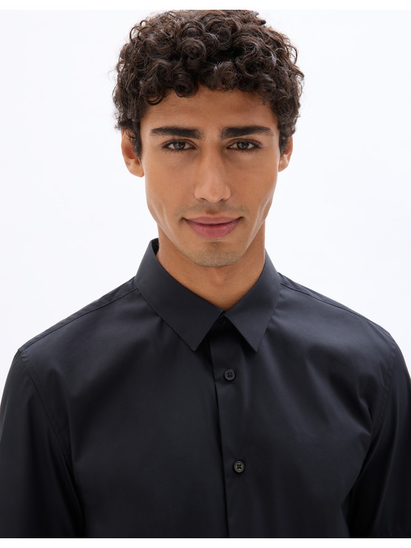 Celio Črna moška majica s kratkimi rokavi Celio Daslim