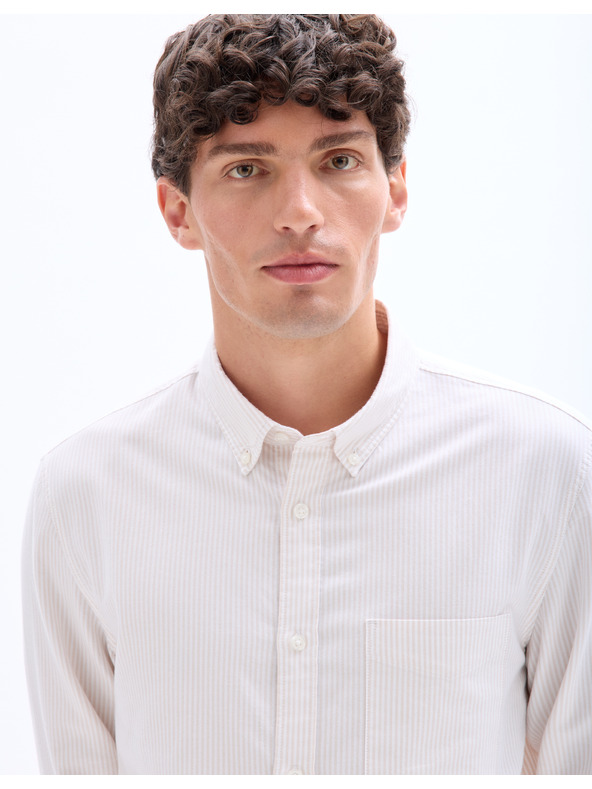 Celio Bež srajca navadnega kroja Celio Caoxfordy