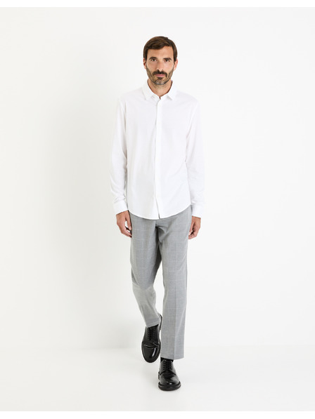 Celio Bela moška srajca Celio