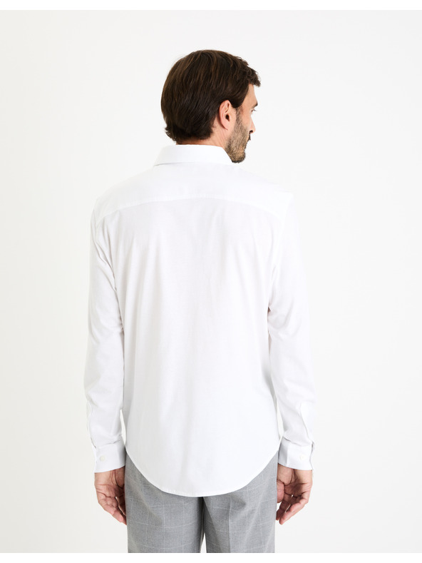 Celio Bela moška srajca Celio