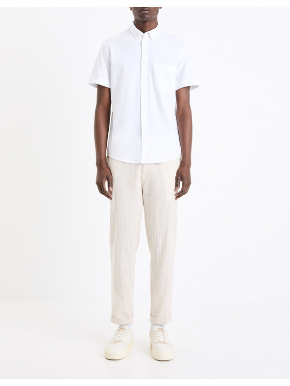 Celio Bela moška majica s kratkimi rokavi Celio Barik