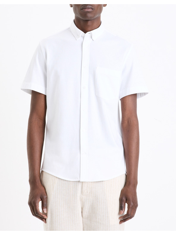 Celio Bela moška majica s kratkimi rokavi Celio Barik