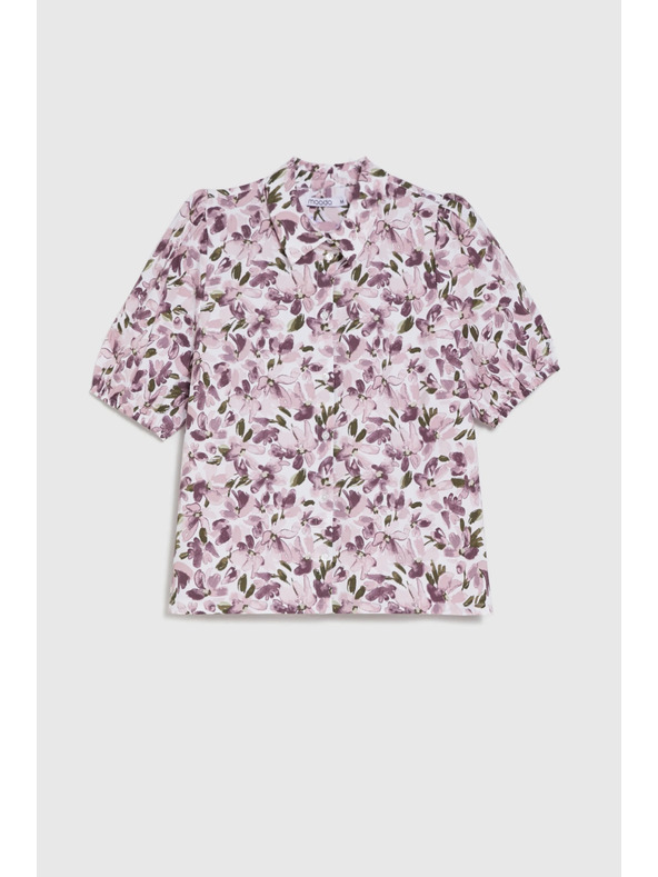 Moodo Srajca s bufastimi rokavi vijolična Moodo