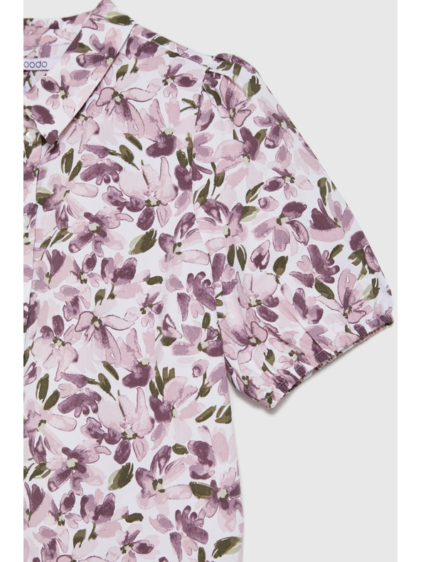 Moodo Srajca s bufastimi rokavi vijolična Moodo