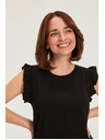 Moodo Srajca s volani črna Moodo