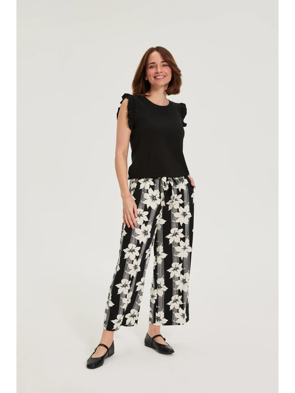 Moodo Srajca s volani črna Moodo