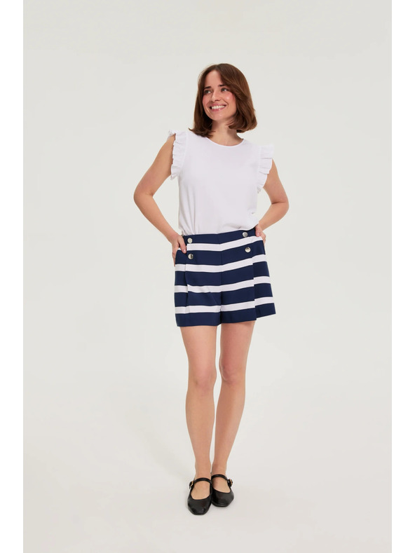 Moodo Srajca s volaniti bela Moodo