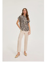 Moodo Srajca z živalskim vzorcem bež Moodo
