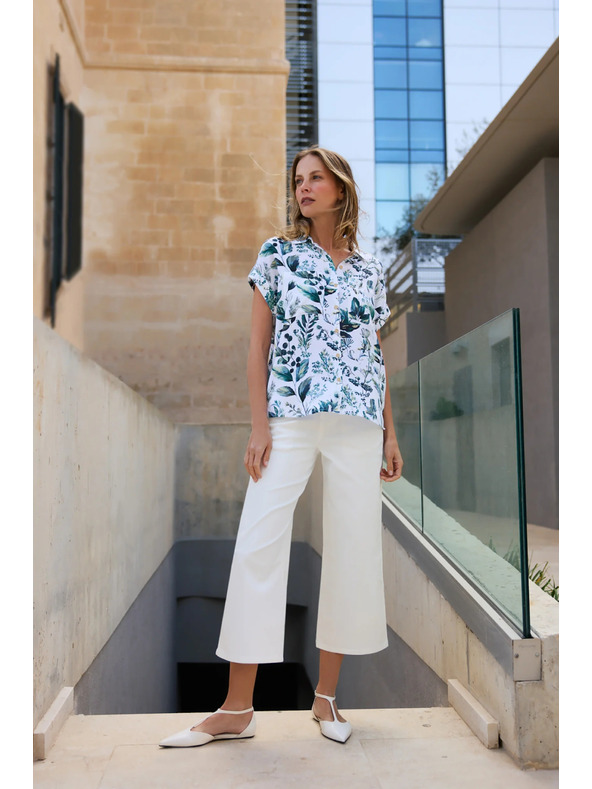 Moodo Bela viskozna srajca Moodo