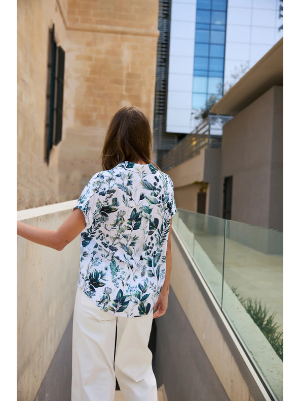 Moodo Bela viskozna srajca Moodo