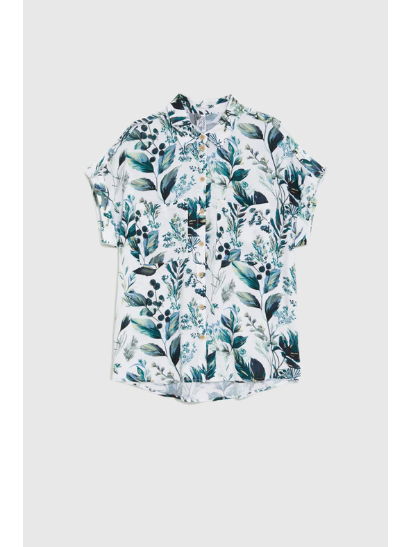 Moodo Bela viskozna srajca Moodo