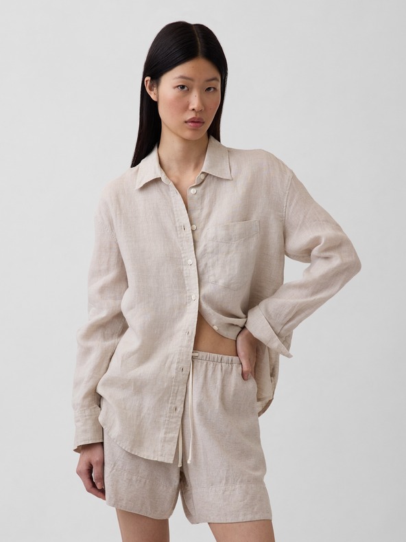 GAP Lanena oversize srajca GAP