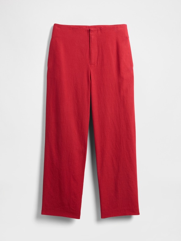 GAP Ravne lanene hlače GAP