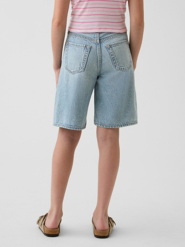 GAP Otroške džins kratke hlače Longline GAP