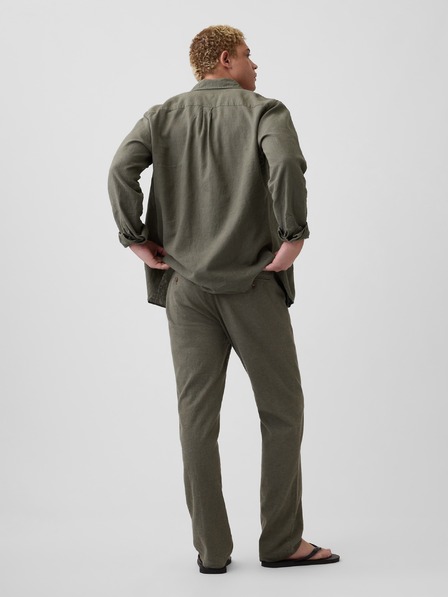 GAP Ravne lanene hlače GAP