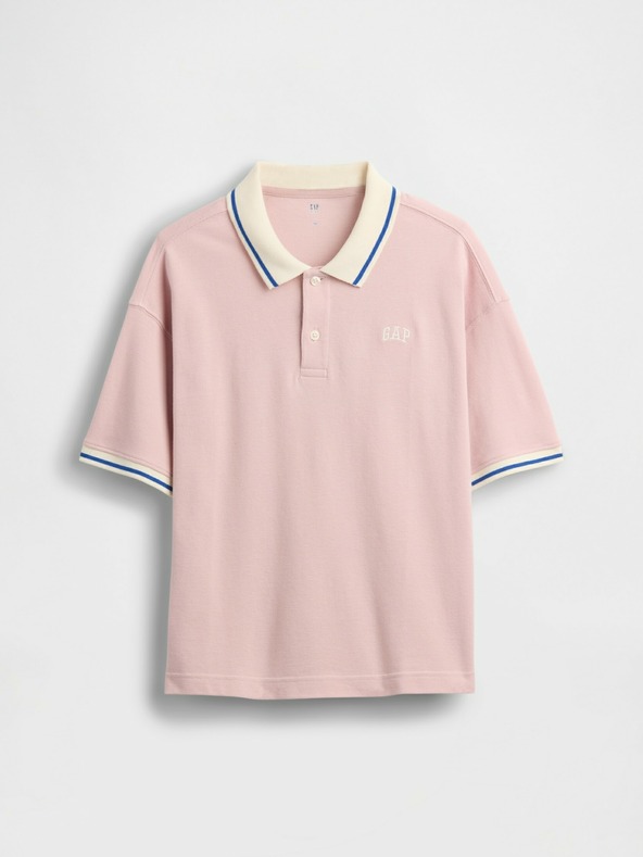 GAP Otroška oversize polo majica z logotipom GAP