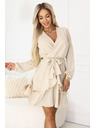 numoco Senzualne mini obleke s prekríženim izrezom - bežne