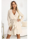numoco Senzualne mini obleke s prekríženim izrezom - bežne