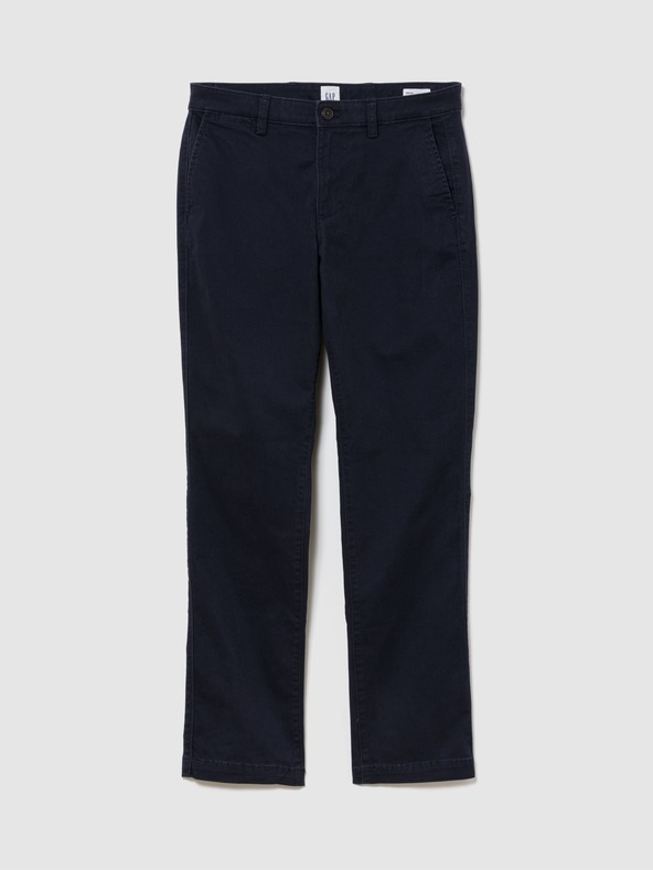 GAP Nohavice essential khaki strih rovný GapFlex GAP