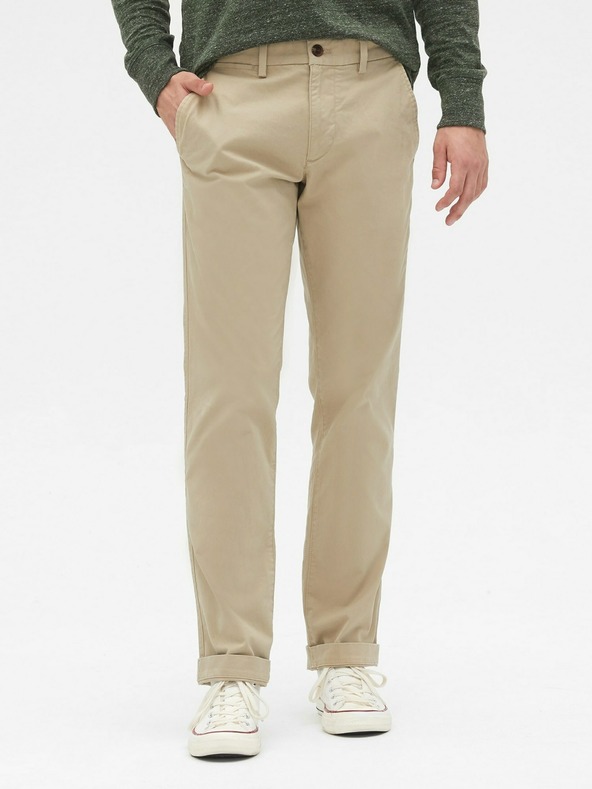 GAP Khaki hlače straight GapFlex GAP
