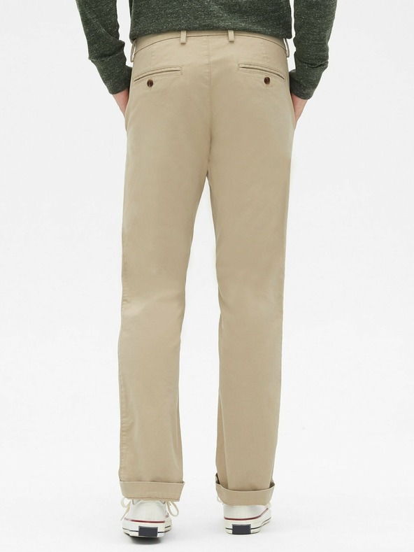 GAP Khaki hlače straight GapFlex GAP
