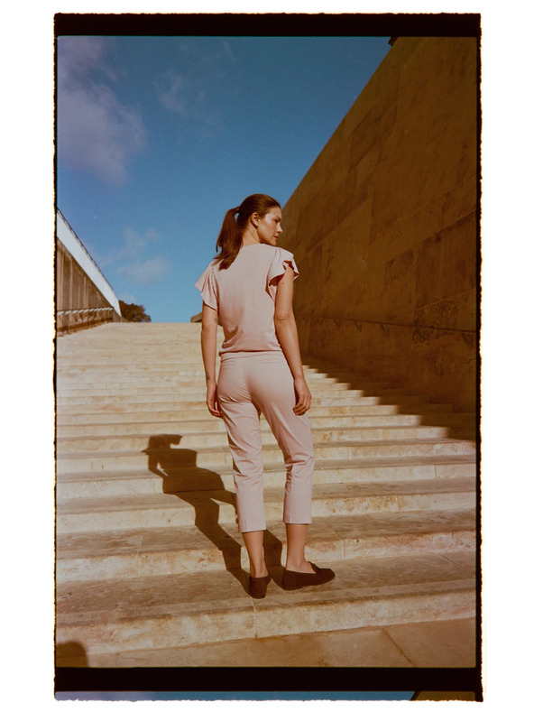 Moodo Rožnate ribiške hlače Moodo