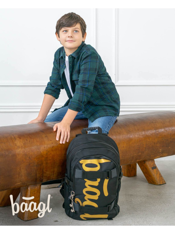 BAAGL  BAAGL Šolski nahrbtnik Skate Gold