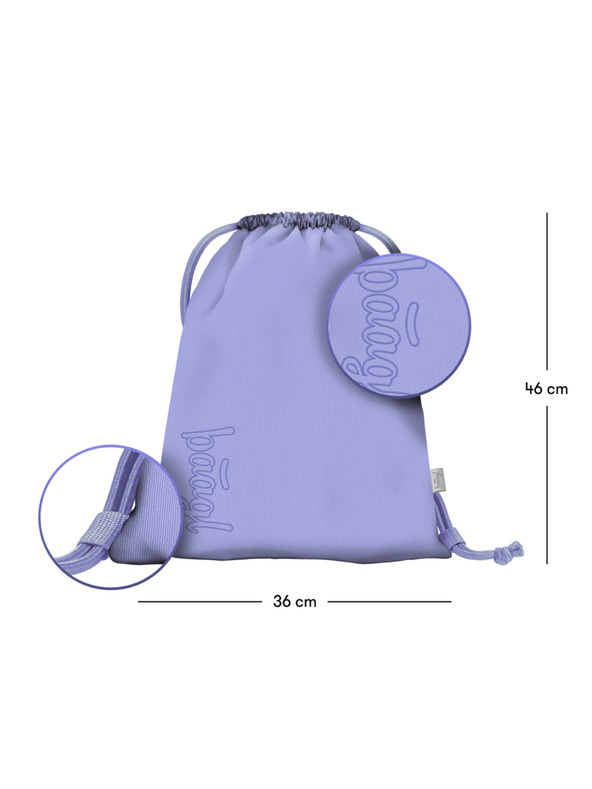 BAAGL  BAAGL 3 SET Skate Lilac: nahrbtnik, penal, vrečka