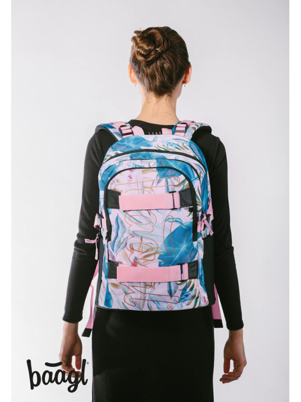 BAAGL  BAAGL SET 5 Skate Leafs: nahrbtnik, penal, vrečka, ledvinka, torbica za prenosni računalnik