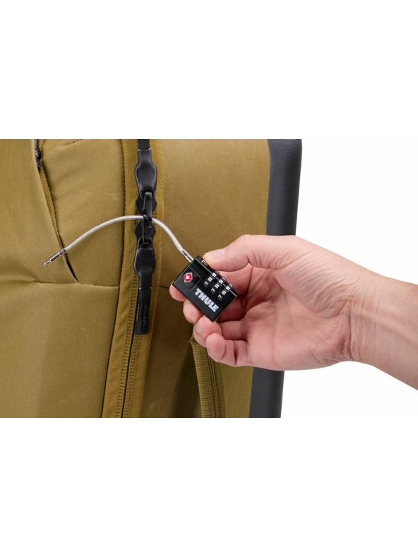 Thule Thule TSA ključavnica s jeklenim lomljenjem TSAL101 - črna