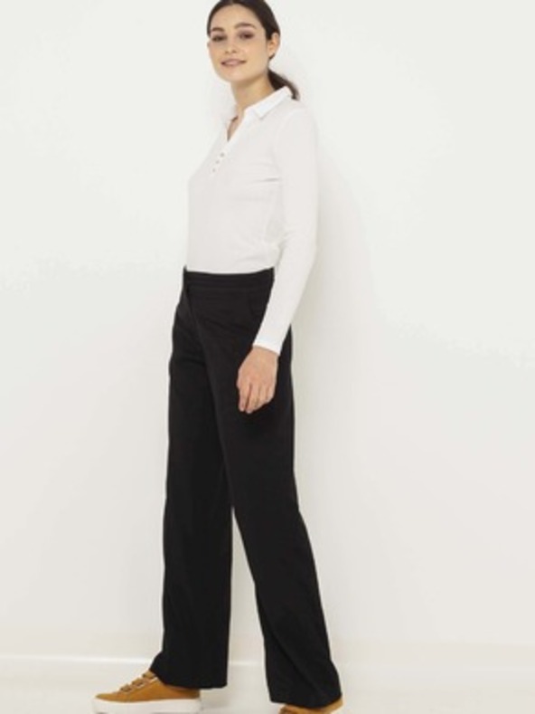 CAMAIEU Bela majica s piketom